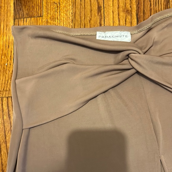 Reformation Maxi Skirt in Tan with Bow Detail - Picture 4 of 8